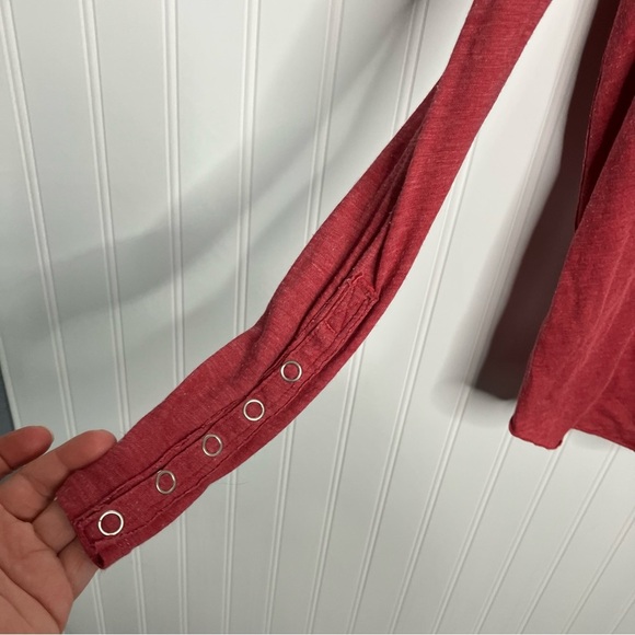 We The Free Top Small Sienna Flor De Mayo Tee Long Sleeve Oversized - Picture 7 of 10